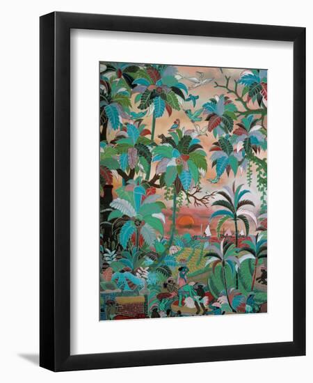 Painting, Neka Museum, Ubud, Island of Bali, Indonesia, Southeast Asia-Bruno Barbier-Framed Photographic Print