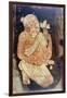 Painting of a Buddhist Monk from the Ajanta Cave Temples, India, 5th-6th Century-null-Framed Giclee Print