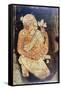 Painting of a Buddhist Monk from the Ajanta Cave Temples, India, 5th-6th Century-null-Framed Stretched Canvas