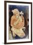 Painting of a Buddhist Monk from the Ajanta Cave Temples, India, 5th-6th Century-null-Framed Giclee Print