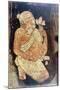 Painting of a Buddhist Monk from the Ajanta Cave Temples, India, 5th-6th Century-null-Mounted Giclee Print