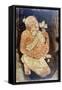 Painting of a Buddhist Monk from the Ajanta Cave Temples, India, 5th-6th Century-null-Framed Stretched Canvas