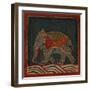 Painting Of a Caparisoned Elephant-null-Framed Giclee Print