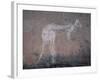 Painting of a Kangaroo at Nourlangie Rock, Australia-Robert Francis-Framed Photographic Print