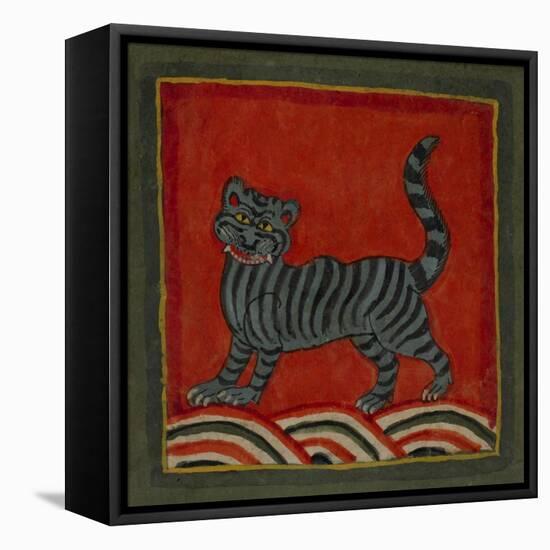 Painting Of a Member Of the Cat Family-null-Framed Stretched Canvas