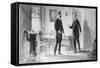 Painting of Alexander Graham Bell and Thomas A. Watson-null-Framed Stretched Canvas