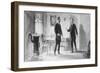 Painting of Alexander Graham Bell and Thomas A. Watson-null-Framed Giclee Print