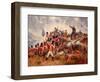 Painting of Andrew Jackson and his troops at the Battle of New Orleans.-Vernon Lewis Gallery-Framed Art Print