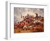 Painting of Andrew Jackson and his troops at the Battle of New Orleans.-Vernon Lewis Gallery-Framed Art Print