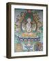 Painting of Avalokitesvara, the Buddha of Compassion, Kathmandu, Nepal, Asia-Godong-Framed Photographic Print