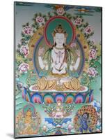 Painting of Avalokitesvara, the Buddha of Compassion, Kathmandu, Nepal, Asia-Godong-Mounted Photographic Print