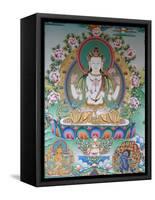 Painting of Avalokitesvara, the Buddha of Compassion, Kathmandu, Nepal, Asia-Godong-Framed Stretched Canvas