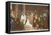 Painting of Baptism of Pocahontas, Jamestown, Virginia-null-Framed Stretched Canvas
