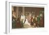 Painting of Baptism of Pocahontas, Jamestown, Virginia-null-Framed Art Print