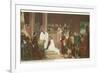 Painting of Baptism of Pocahontas, Jamestown, Virginia-null-Framed Premium Giclee Print