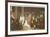 Painting of Baptism of Pocahontas, Jamestown, Virginia-null-Framed Premium Giclee Print