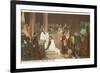 Painting of Baptism of Pocahontas, Jamestown, Virginia-null-Framed Premium Giclee Print