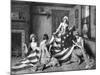 Painting of Betsy Ross with American Flag-Philip Gendreau-Mounted Photographic Print