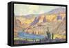 Painting of Canyon Lands-null-Framed Stretched Canvas