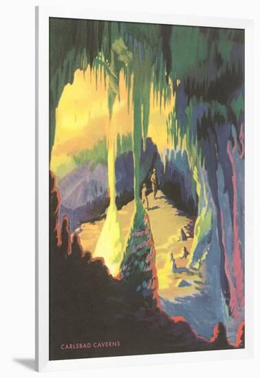 Painting of Carlsbad Caverns, New Mexico-null-Framed Art Print