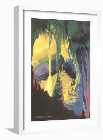 Painting of Carlsbad Caverns, New Mexico-null-Framed Art Print