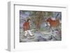 Painting of catching the Ox, from the ten Ox Herding Pictures of Zen Buddhism-Godong-Framed Photographic Print