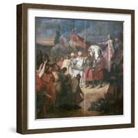 Painting of Charlemagne, 8th century-Ary Scheffer-Framed Giclee Print