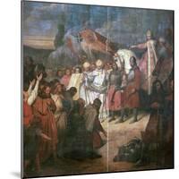 Painting of Charlemagne, 8th century-Ary Scheffer-Mounted Giclee Print