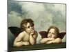 Painting of Cherubim After a Detail of Sistine Madonna-Raphael-Mounted Giclee Print