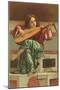 Painting of Child Playing Italian Lute-null-Mounted Art Print