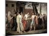 painting of Cincinnatus leaving the plough to go dictate laws to Rome.-Vernon Lewis Gallery-Mounted Art Print
