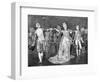 Painting of Couples Dancing the Minuet-null-Framed Giclee Print