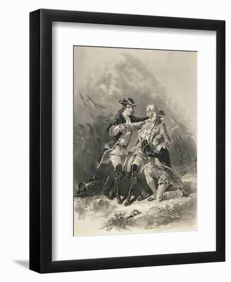 Painting of Death Scene for General James Wolfe-null-Framed Giclee Print