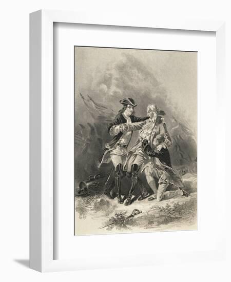 Painting of Death Scene for General James Wolfe-null-Framed Giclee Print