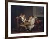 Painting of Family Game of Checkers, Ca 1803-Louis Leopold Boilly-Framed Giclee Print