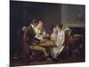 Painting of Family Game of Checkers, Ca 1803-Louis Leopold Boilly-Mounted Giclee Print