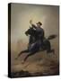 Painting of General Philip Sheridan Making His Famous Ride from Winchester-Stocktrek Images-Stretched Canvas