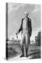 Painting of George Washington by George Hicks-null-Stretched Canvas