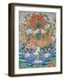 Painting of Green Tara, Buddhist Symbol of Prosperity, Kopan Monastery, Kathmandu, Nepal, Asia-Godong-Framed Photographic Print