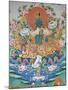 Painting of Green Tara, Buddhist Symbol of Prosperity, Kopan Monastery, Kathmandu, Nepal, Asia-Godong-Mounted Photographic Print