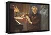 Painting of Hector Berlioz-null-Framed Stretched Canvas