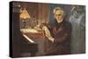 Painting of Hector Berlioz-null-Stretched Canvas