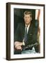 Painting of John F. Kennedy-null-Framed Art Print