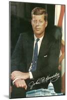 Painting of John F. Kennedy-null-Mounted Art Print