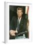 Painting of John F. Kennedy-null-Framed Art Print