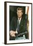 Painting of John F. Kennedy-null-Framed Art Print