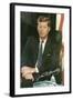 Painting of John F. Kennedy-null-Framed Art Print