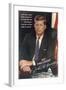 Painting of John F. Kennedy-null-Framed Art Print