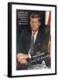 Painting of John F. Kennedy-null-Framed Art Print