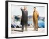 Painting of Kim Jong Il and Kim Il Sung, Pyongyang, Democratic People's Republic of Korea, N. Korea-Gavin Hellier-Framed Photographic Print